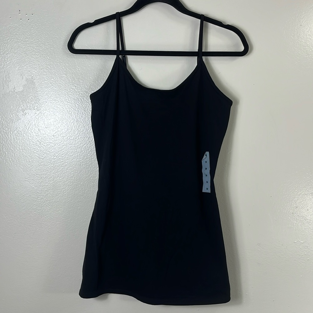 Old Navy black First Layer Mini Spaghetti Straps Dress Woman’s M NWT